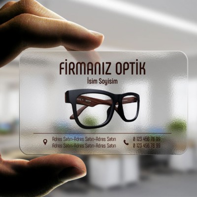 Gözlükçü Kartvizit-0997-Şeffaf